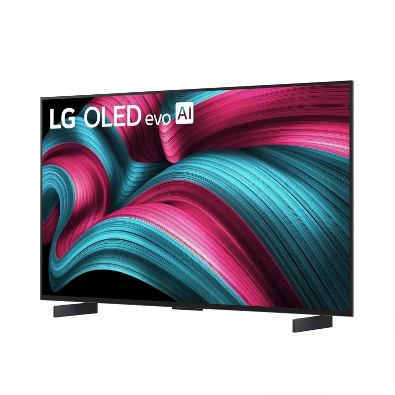 LG OLED evo AI OLED42C51LA TV 106,7 cm (42 cale) 4K Ultra HD Smart TV Wi-Fi Czarny