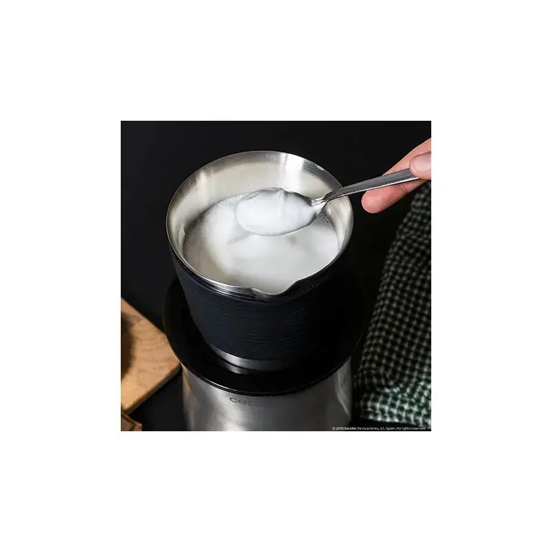 Spieniacz/podgrzewacz do mleka CECOTEC 01518 — automatyczny, 650 W, misa ze stali nierdzewnej, srebrny
