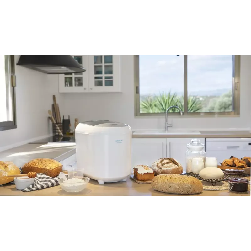 Wypiekacz chleba CECOTEC Bread&Co 1000 Delicious — 550 W, maks. 1 kg, biały