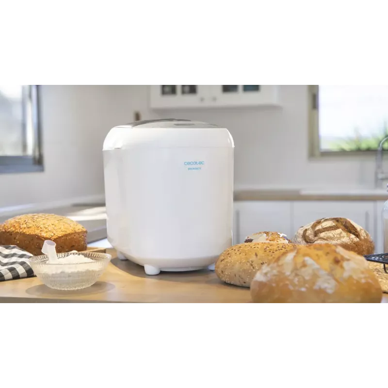 Wypiekacz chleba CECOTEC Bread&Co 1000 Delicious — 550 W, maks. 1 kg, biały