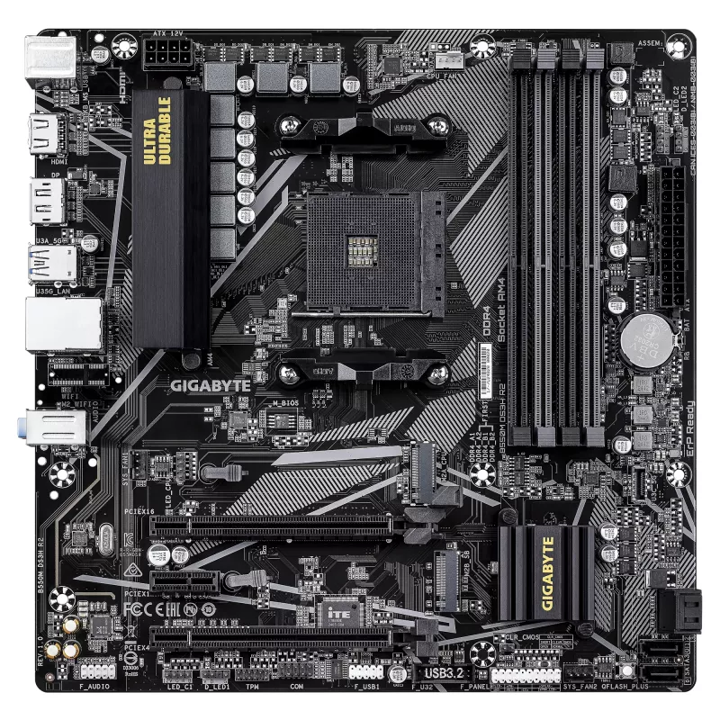 Płyta główna GIGABYTE B550M DS3H R2, B550, Socket AM4, Micro ATX