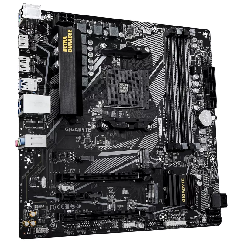 Płyta główna GIGABYTE B550M DS3H R2, B550, Socket AM4, Micro ATX
