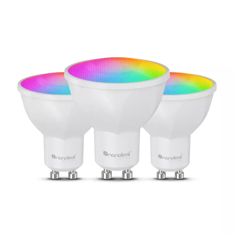 Inteligentna żarówka Nanoleaf N7502B02-3GU10 RGBCW Wi‑Fi zestaw 3 szt. GU10