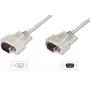 DIGITUS Kabel przedłużający do transferu danych, D-Sub9 M/Ż, 2m szeregowy, formowany beżowy