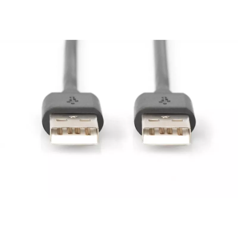 DIGITUS USB 2.0 kabel połączeniowy Type A M/m 1.8m USB 2.0 Conform Czarny