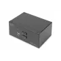DIGITUS 2-portowy przełącznik KVM DisplayPort DualView 60 Hz 4K 60 kl./s obsługa wielu platform