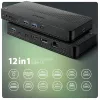 Stacja dokująca Axagon HMC-U4 USB4, 3x USB-A, 2x USB-C, HDMI i DP 8K/30Hz, RJ-45, SD/mSD, audio, PD 100W