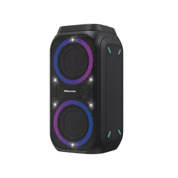 Przenośny głośnik imprezowy HISENSE Party Rocker 160 — 160 W RMS, 2.0 kanały, IPX4, czarny, 6,3 kg