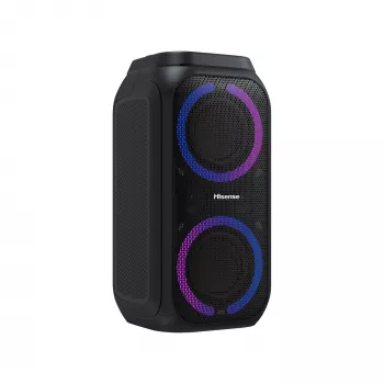 Przenośny głośnik imprezowy HISENSE Party Rocker 160 — 160 W RMS, 2.0 kanały, IPX4, czarny, 6,3 kg