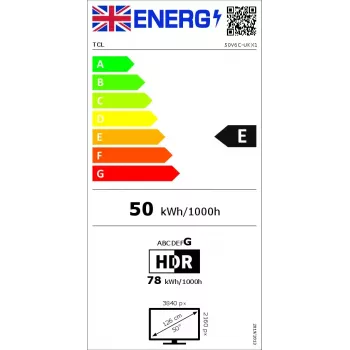 Telewizor TCL 50 cali V6C 4K Ultra HD (3840x2160), DLED, Google TV, Direct-LED, HDR10+, 3×HDMI 2.1, Bluetooth 5.4, Wi‑Fi 5