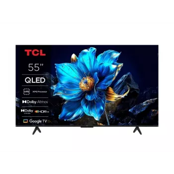 TCL 55T69C 55-calowy telewizor QLED 4K Ultra HD, Direct-LED, Google TV, HDR10+, 60 Hz, Dolby Atmos, Wi‑Fi/Bluetooth