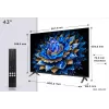 TCL T69C 43T69C Telewizor 109,2 cm (43 cale) 4K Ultra HD Smart TV Wi-Fi Czarny 350 cd/m²