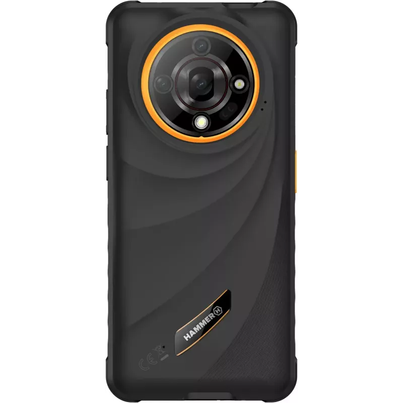 Smartphone Hammer Iron 6 — 6,56 cala IPS TFT, 128 GB, 6 GB RAM, Android 14, 4G, czarny