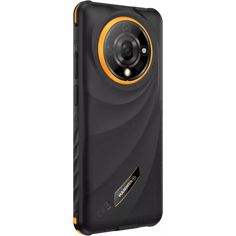 Smartphone Hammer Iron 6 — 6,56 cala IPS TFT, 128 GB, 6 GB RAM, Android 14, 4G, czarny