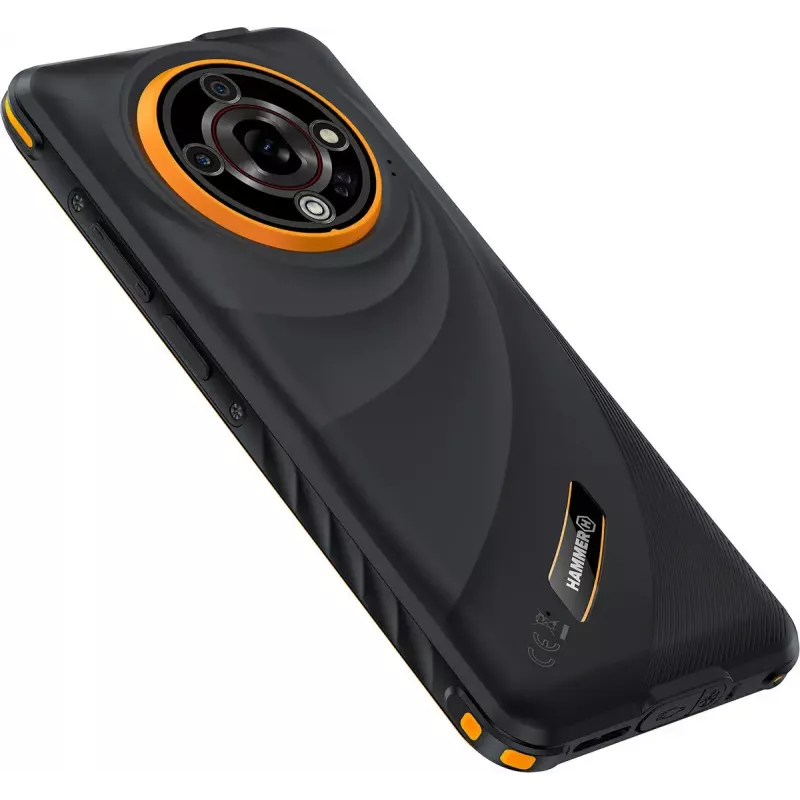 Smartphone Hammer Iron 6 — 6,56 cala IPS TFT, 128 GB, 6 GB RAM, Android 14, 4G, czarny