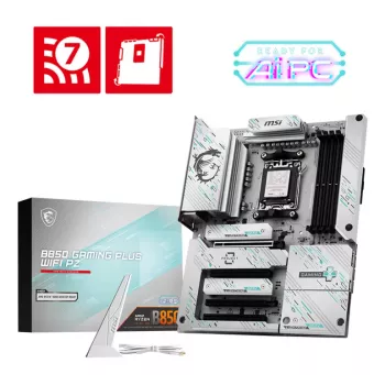 Płyta główna MSI B850 GAMING PLUS WIFI PZ — AMD B850, Socket AM5, ATX, DDR5, 4x DIMM, 3x M.2, Wi‑Fi, Bluetooth