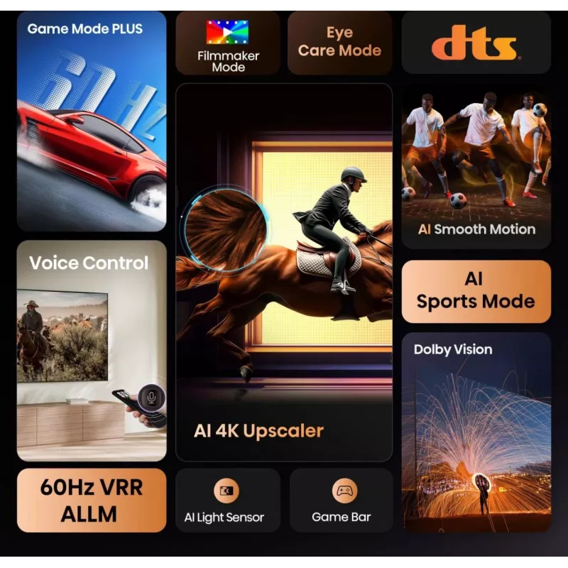 Hisense 85A6Q Telewizor 2,16 m (85 cali) 4K Ultra HD Smart TV Wi-Fi Czarny 400 cd/m²