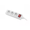 Przedłużacz sieciowy Lanberg PS1-03E-0150-W 1,5 m 3 gniazda AC wewnętrzny biały