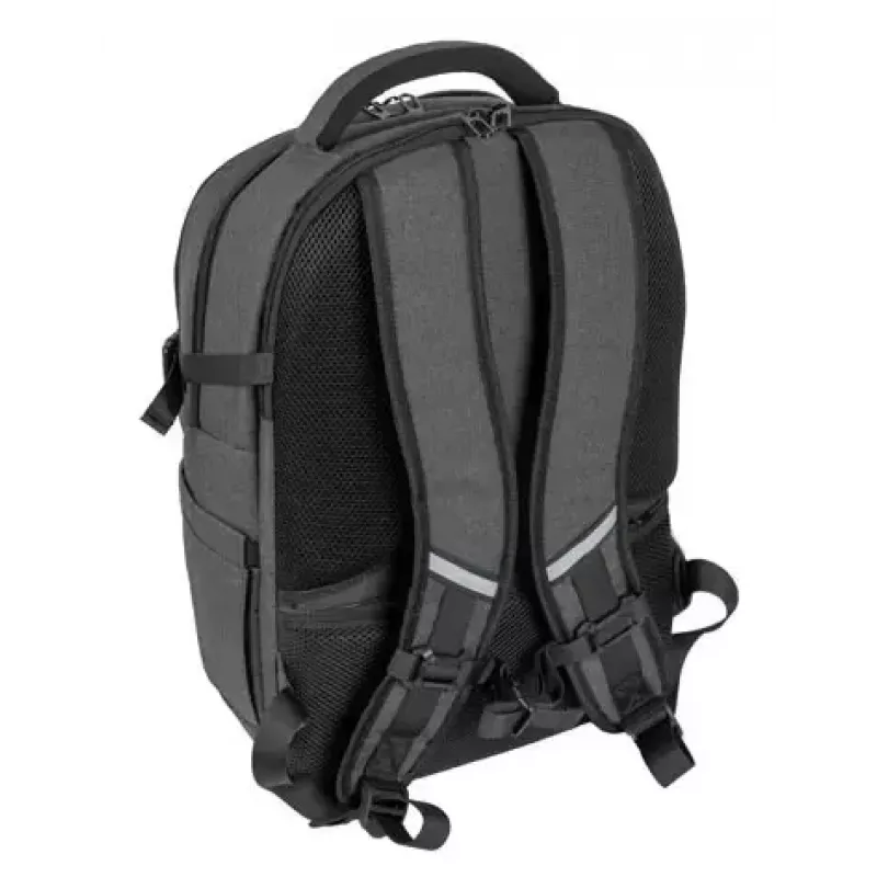 Plecak miejski NATEC NTO-2226 — poliester, 160×325×465 mm, czarny/szary
