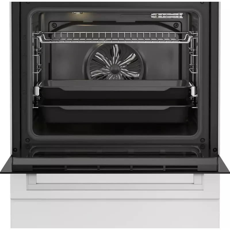 Wolnostojąca kuchenka Beko FBM62330GWDTN Elektryczna Gazowa Czarny Biały 72L A