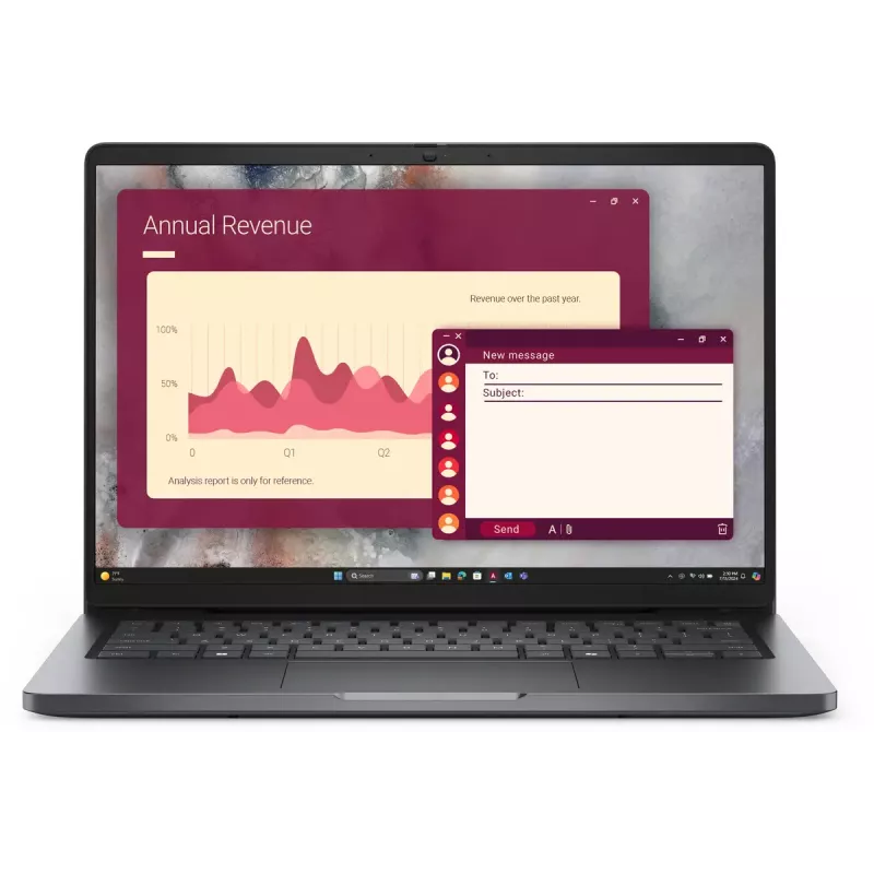 DELL Pro 14 PC14250 Intel Core 5 120U Laptop 35,6 cm (14 cali) Full HD+ 16 GB DDR5-SDRAM 512 GB SSD Wi-Fi 6E (802.11ax) Windows 11 Pro Czarny