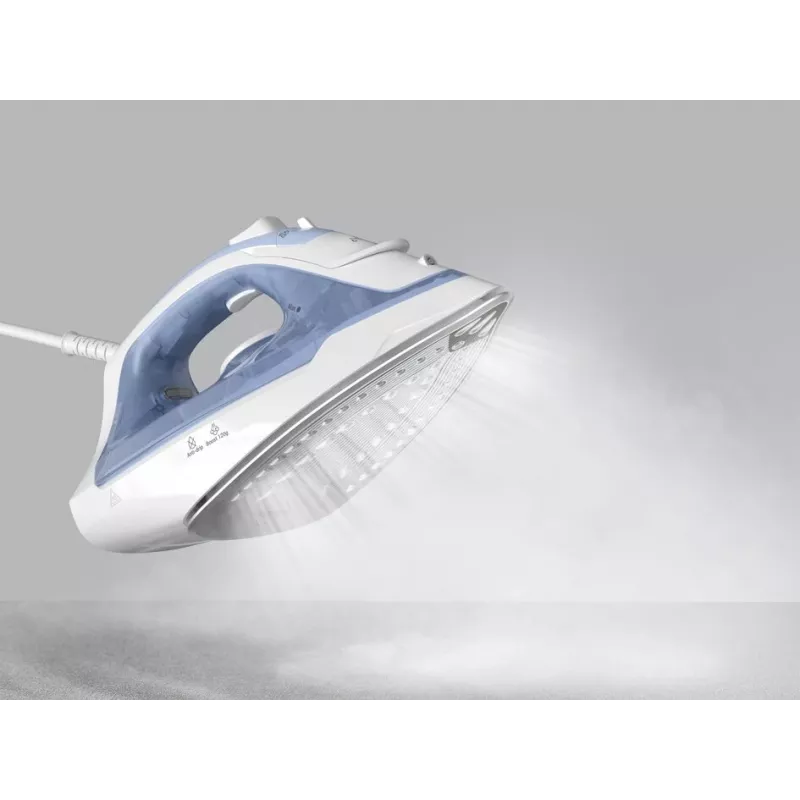 Żelazko Tefal Virtuo 30 FV2C41E0 Żelazko parowo-suche Stopa ceramiczna 2000 W Niebieski, Biały
