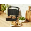 Grill kontaktowy Tefal Inicio Compact GC270D10 — prostokątny 1000W, ruszt, czarny/stal nierdzewna