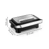 Grill kontaktowy Tefal Inicio Compact GC270D10 — prostokątny 1000W, ruszt, czarny/stal nierdzewna