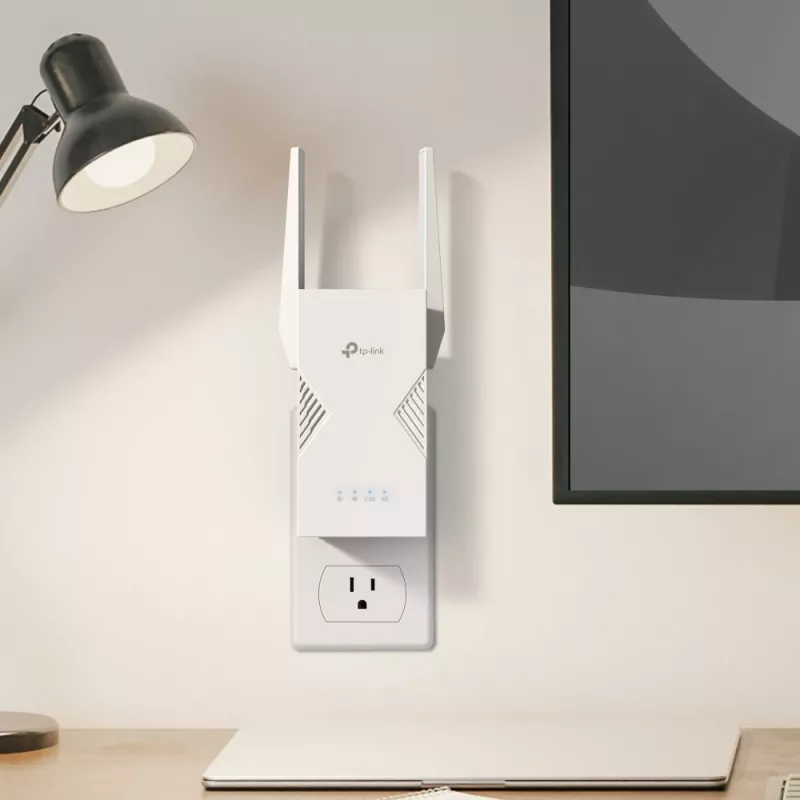 Nadajnik i odbiornik sieciowy TP‑LINK BE3600 2882 Mbit/s, dwuzakresowy 2,4/5 GHz, 1× RJ‑45, biały