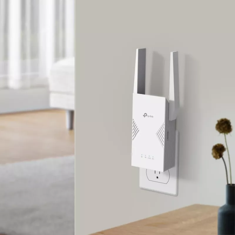 Nadajnik i odbiornik sieciowy TP‑LINK BE3600 2882 Mbit/s, dwuzakresowy 2,4/5 GHz, 1× RJ‑45, biały