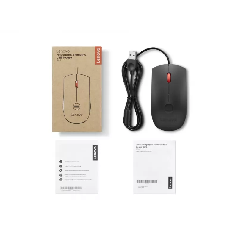 Mysz Lenovo 4Y51S24029 Biometryczna USB z czytnikiem linii papilarnych Gen3