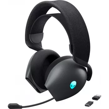Zestaw słuchawkowy Alienware AW725H Przewodowy i Bezprzewodowy Nagłowny Gaming USB Type-C Czarny