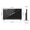 Sharp 43HP5265E Telewizor 109,2 cm (43 cale) 4K Ultra HD Smart TV Wi-Fi Czarny