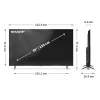 Sharp 55HP5265E TV 139,7 cm (55 cali) 4K Ultra HD Smart TV Wi-Fi Czarny
