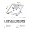 Fellowes Alumia Laptop Riser Portable Laptop Stand Max Size 15 inch Max Weight 5kg srebrny