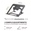 Fellowes Alumia Laptop Riser Portable Laptop Stand Max Size 15 inch Max Weight 5kg Czarny