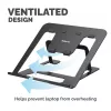 Fellowes Alumia Laptop Riser Portable Laptop Stand Max Size 15 inch Max Weight 5kg Czarny