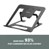 Fellowes Alumia Laptop Riser Portable Laptop Stand Max Size 15 inch Max Weight 5kg Czarny