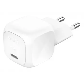 BELKIN Ładowarka ścienna - Boostcharge - Kompaktowa USB-C 20 W PPS - Biała