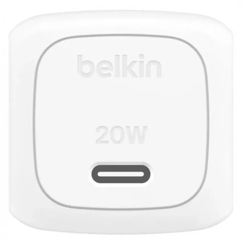 BELKIN Ładowarka ścienna - Boostcharge - Kompaktowa USB-C 20 W PPS - Biała