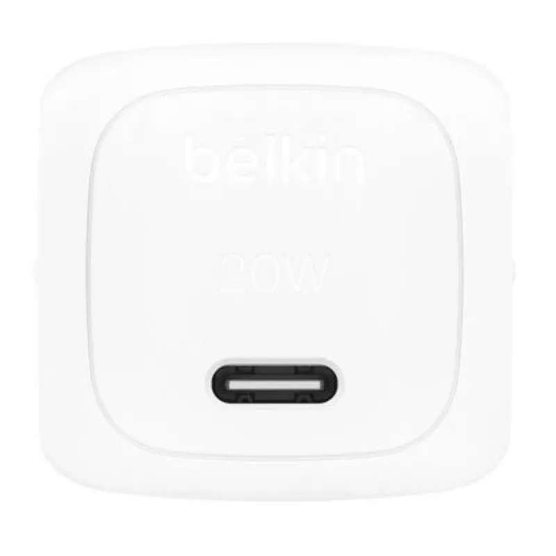 BELKIN Ładowarka ścienna - Boostcharge - Kompaktowa USB-C 20 W PPS - Biała
