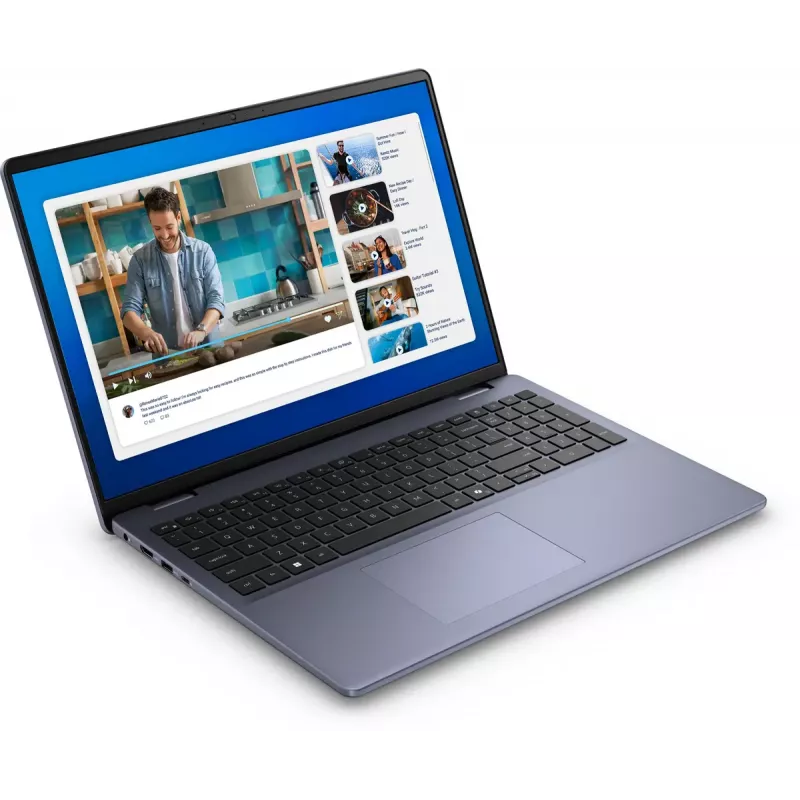 DELL DC16251 Intel Core 7 150U Laptop 40,6 cm (16 cali) Full HD+ 16 GB DDR5-SDRAM 512 GB SSD Wi-Fi 6E (802.11ax) Ubuntu Linux Niebieski
