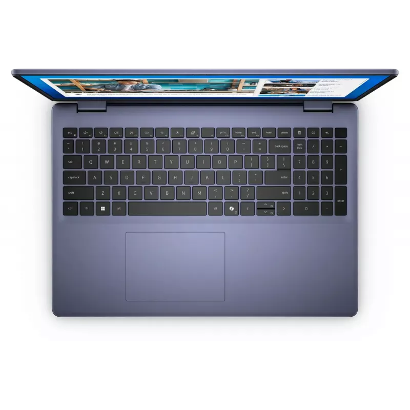 DELL DC16251 Intel Core 7 150U Laptop 40,6 cm (16 cali) Full HD+ 16 GB DDR5-SDRAM 512 GB SSD Wi-Fi 6E (802.11ax) Ubuntu Linux Niebieski