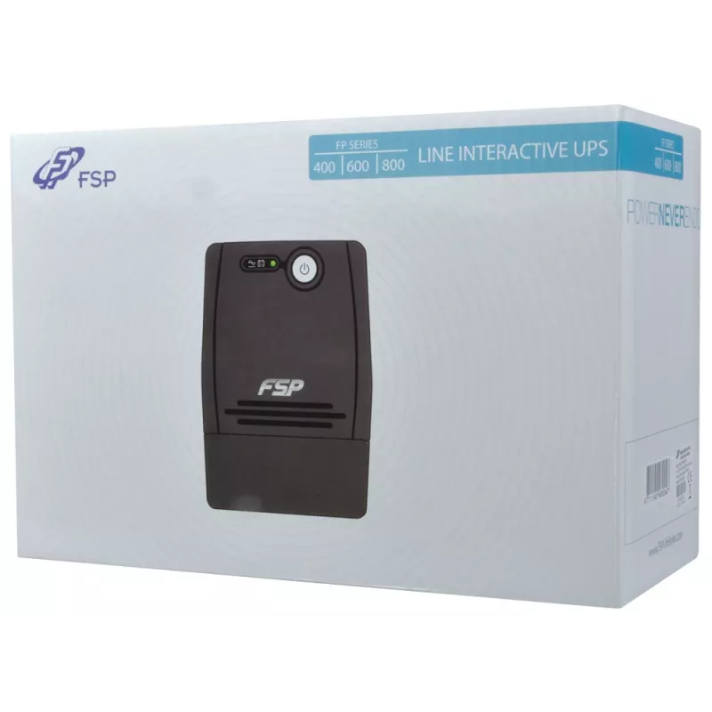 FSP FP 800 zasilacz awaryjny (UPS) 0,8 kVA 480 W 2 gniazda AC