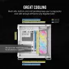 Obudowa komputera CORSAIR - Icue Link 6500x RGB Mid-tower Dual Chamber biała