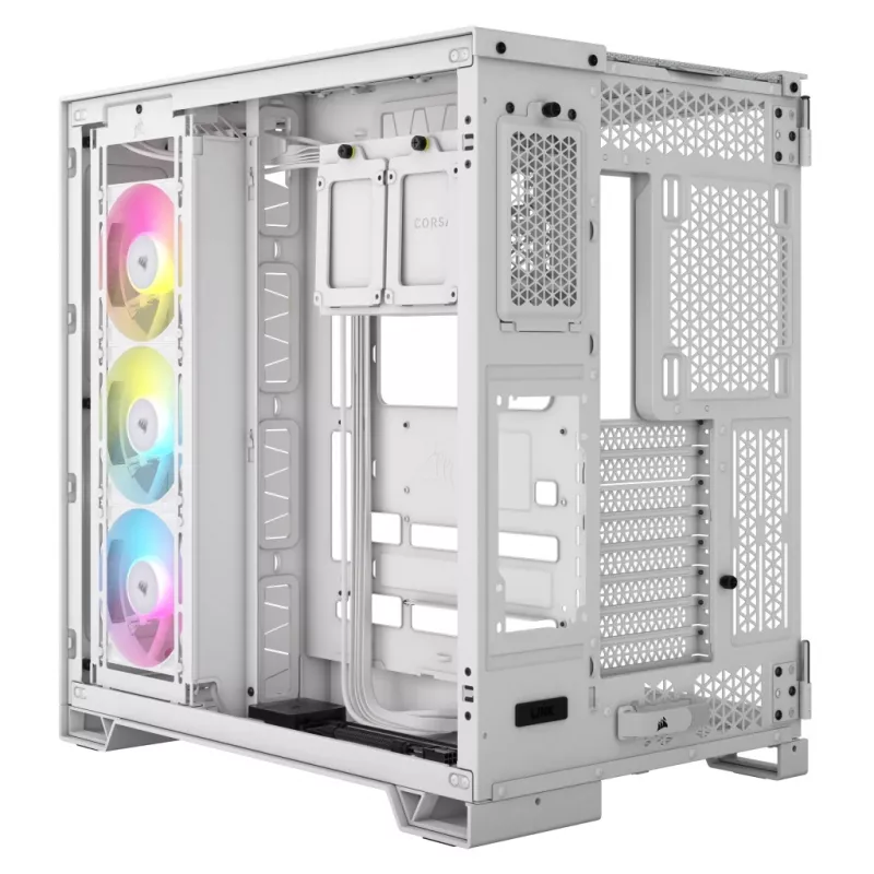 Obudowa komputera CORSAIR - Icue Link 6500x RGB Mid-tower Dual Chamber biała