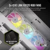Obudowa komputera CORSAIR - Icue Link 6500x RGB Mid-tower Dual Chamber biała