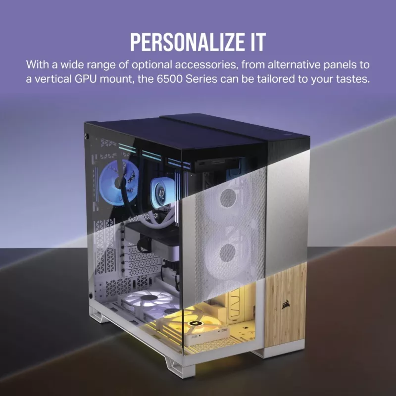 Obudowa komputera CORSAIR - Icue Link 6500x RGB Mid-tower Dual Chamber biała