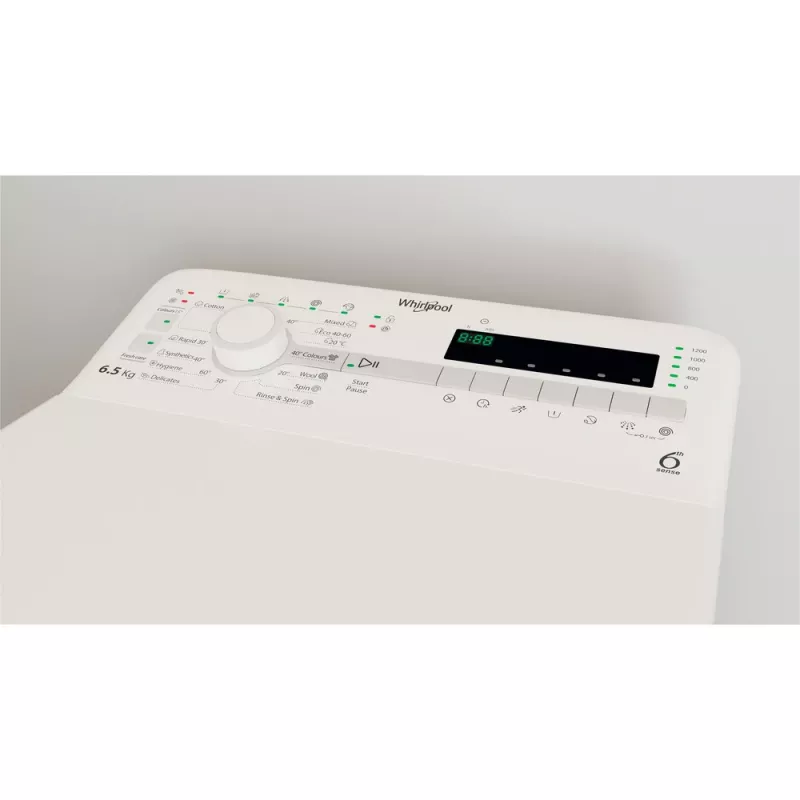 Pralka Whirlpool TDLR 65230SS EU/N ładowana od góry 6,5 kg 1151 obr./min biała