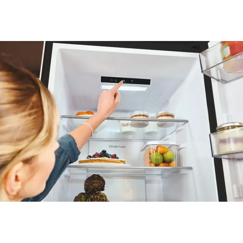Lodówka Candy Fresco ECN2CQTEB186 355 L Czarna No Frost